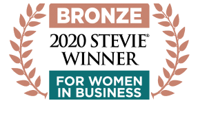 2020 Bronze Stevie Winner for women in business