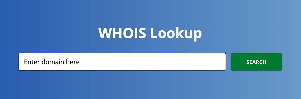 WHOIS search image 