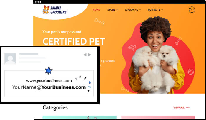 pet grooming website