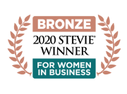 2020 Bronze Stevie  Award Winner for Women in Business