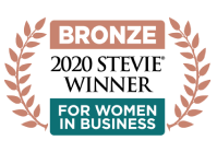 2020 Bronze Stevie Winner for women in business