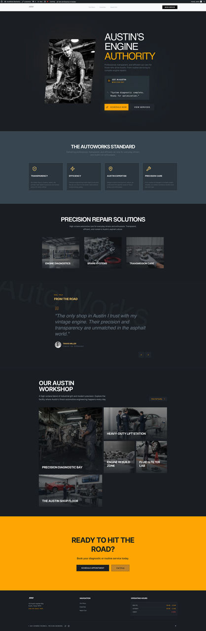 Home Services website preview