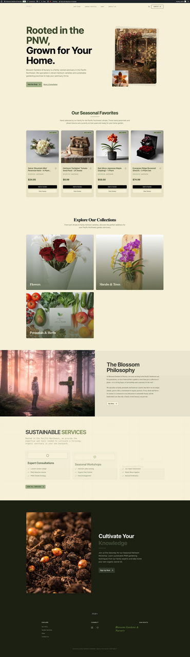 Home Services website preview