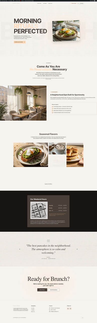 Professional Services website preview
