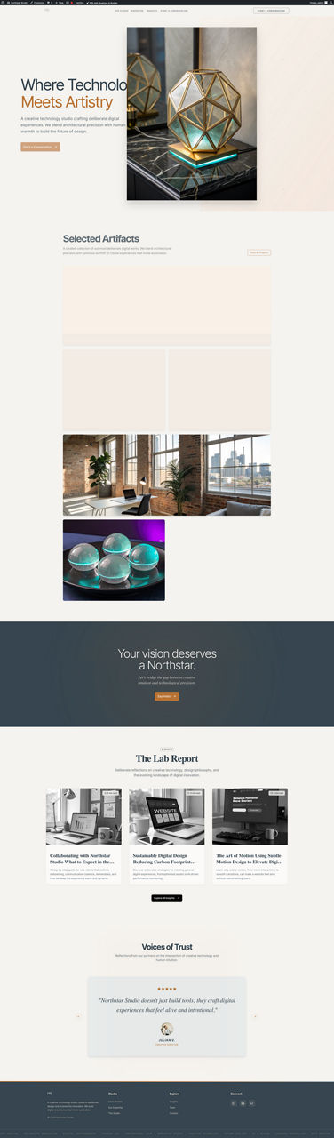 Professional Services website preview