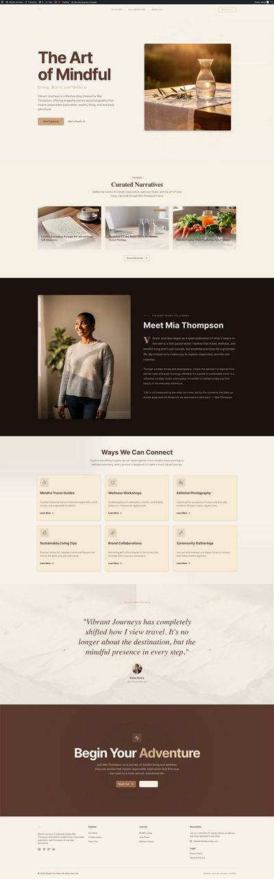 Creative / Portfolio website preview