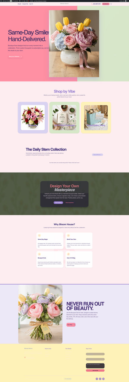 Professional Services website preview
