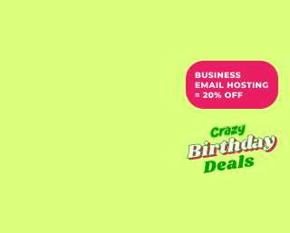 CD Bday Bash - Business Email Hosting