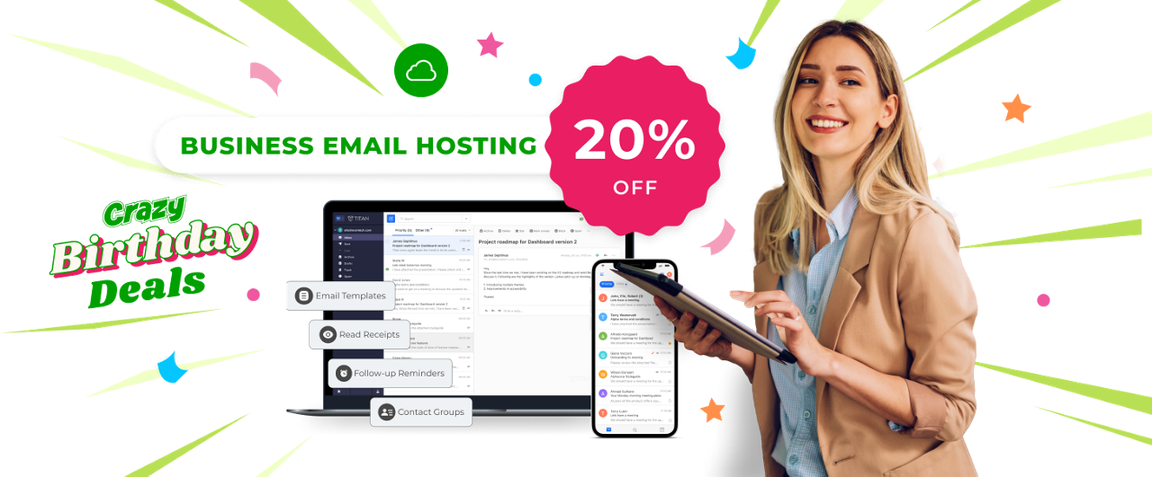 CD Bday Bash - Business Email Hosting