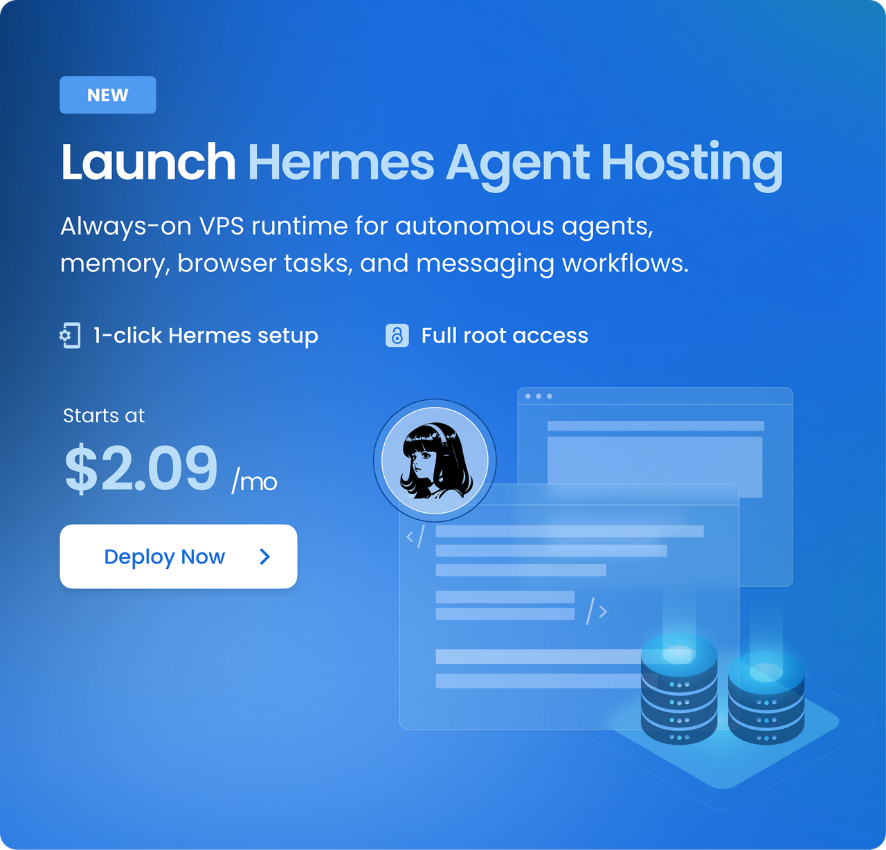 Launch Hermes Agent Hosting Today
