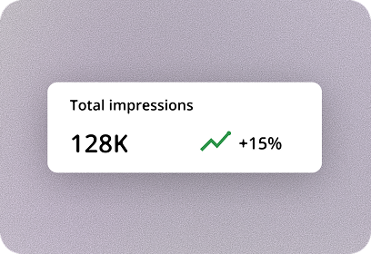 Image showing total impression statistics