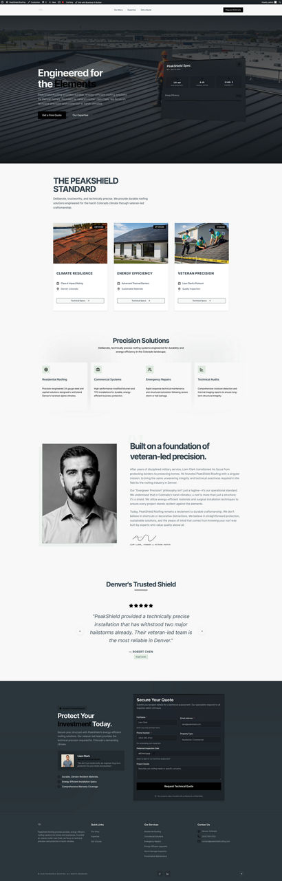 Home Services website preview