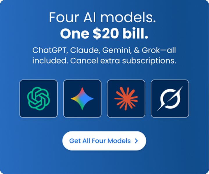Buy Four AI models for $20.