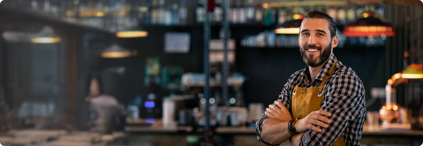 smiling business owner