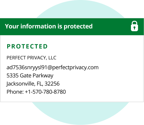 Illustration showing your private information is protected