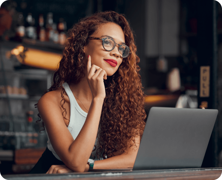 laptop woman