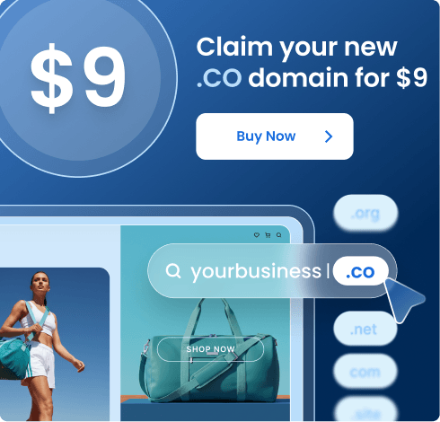 Claim your new .co domain for $9