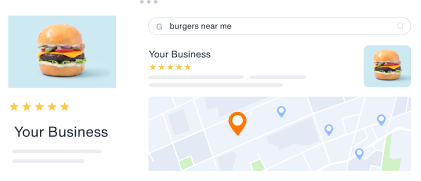 business found on a web search engine