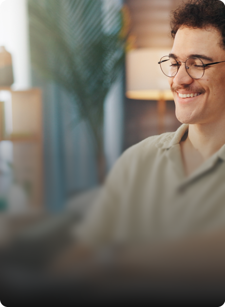 man smiling