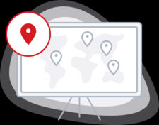 Graph showing different hosting locations