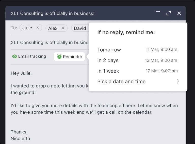 Follow Up on Time, Every Time