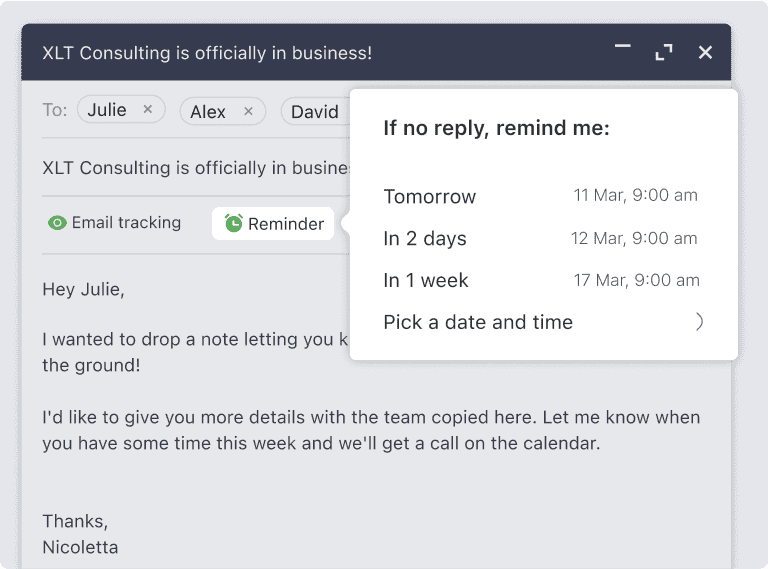 Follow Up on Time, Every Time