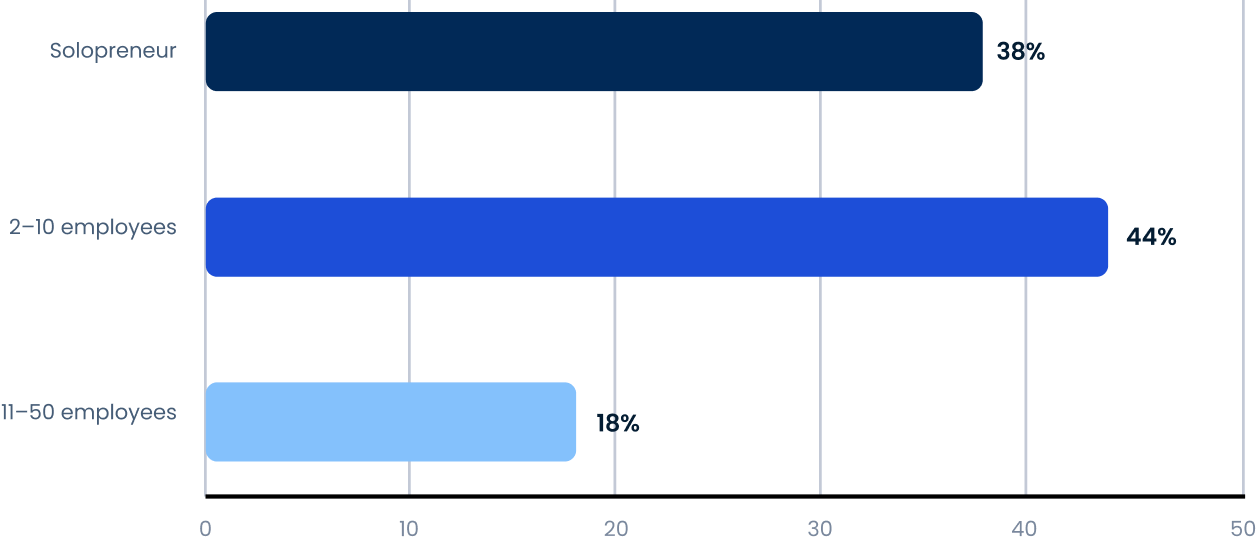 Business size breakdown