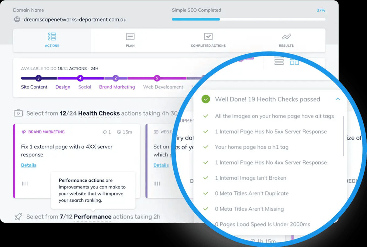 Automatic SEO Website Health Check
