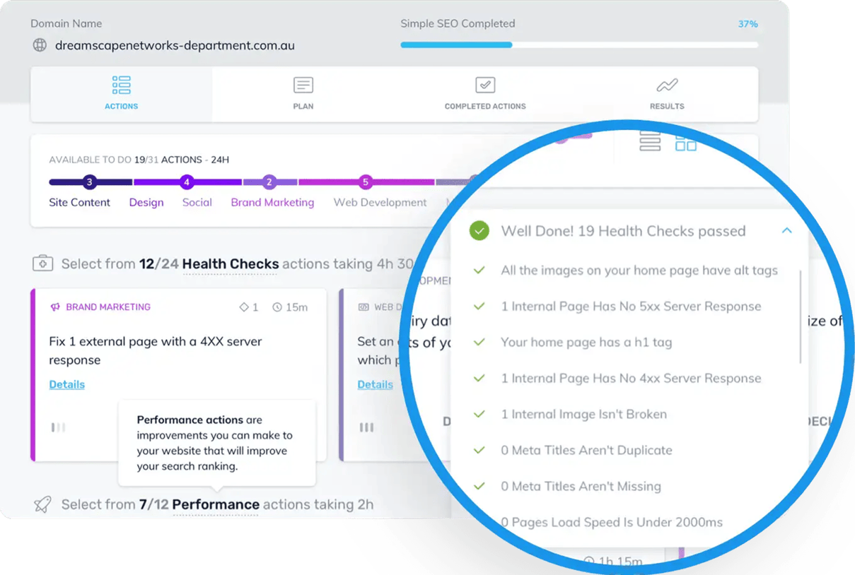 Automatic SEO Website Health Check