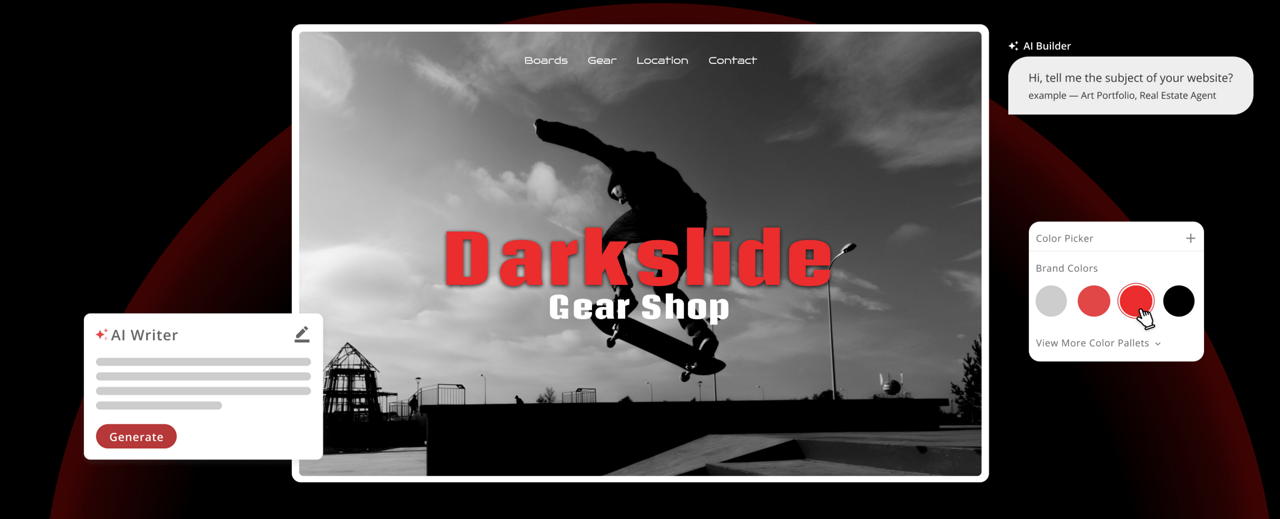 website build with the use of ai tools