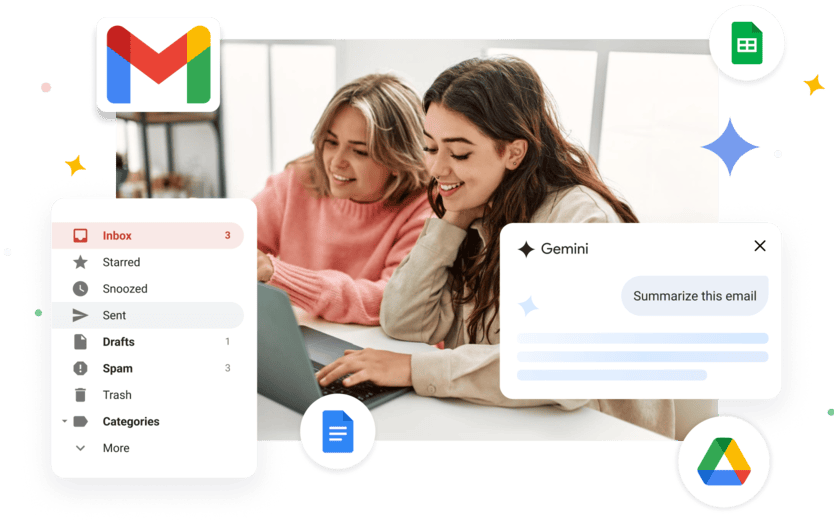 women using google apps
