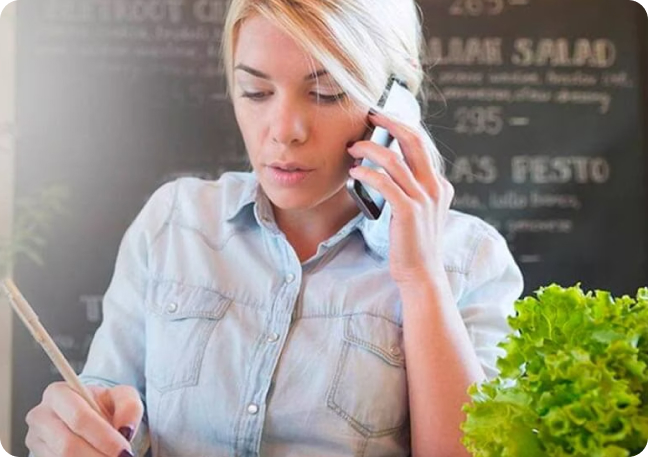 Blonde Woman on Phone