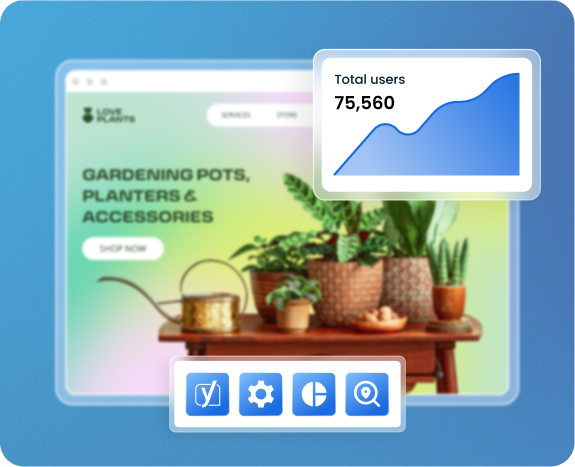 image showing search bar with a domain name