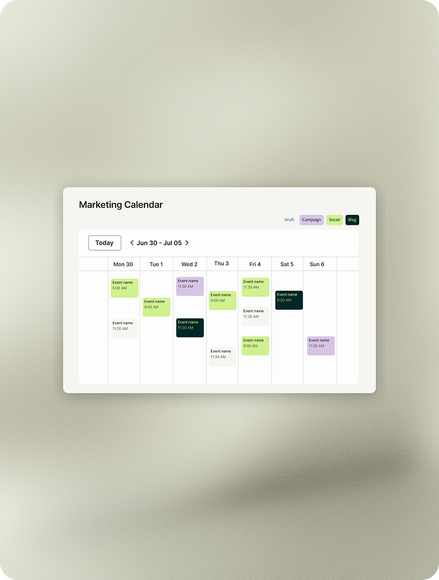marketing calendar app