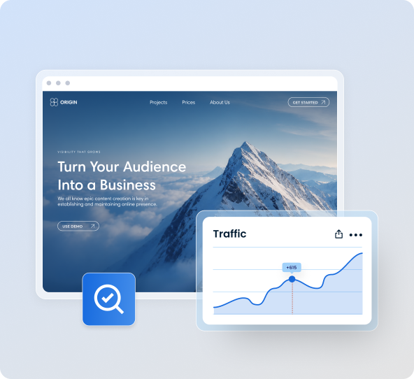 image showing website traffic