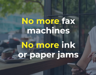 no more fax mobile banner