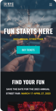 new york city street fair website for mobile