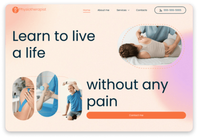 physiotherapy website for desktop