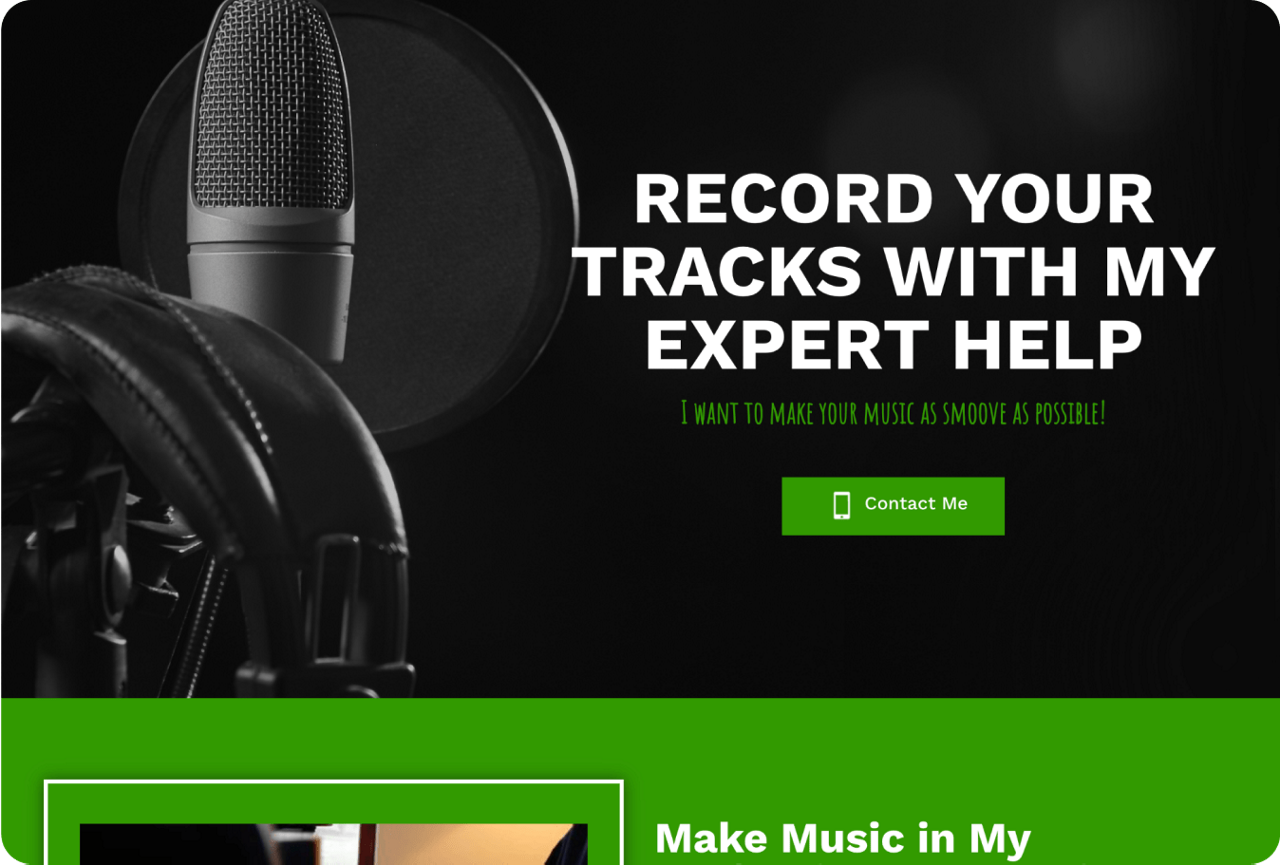 podcast website on desktop