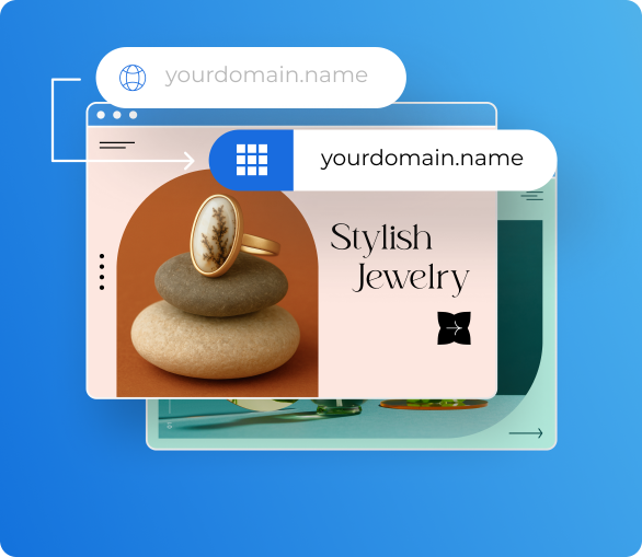 image showing how to go from one domain to another
