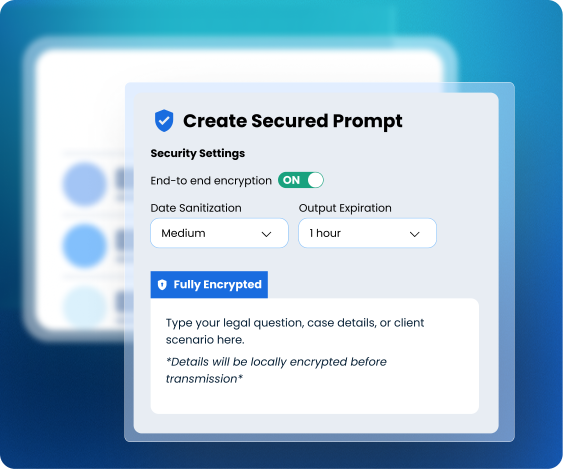 create secure prompt feature