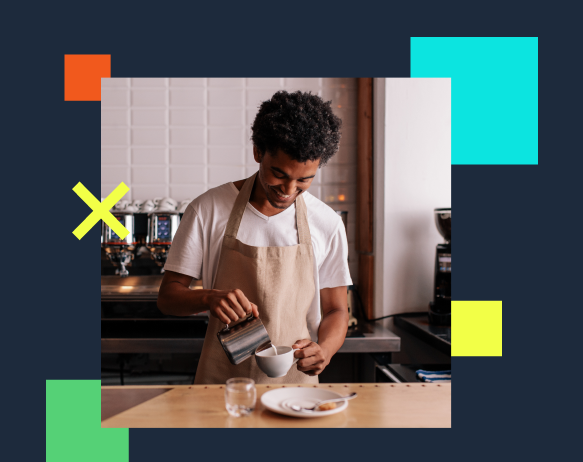 guy making coffee