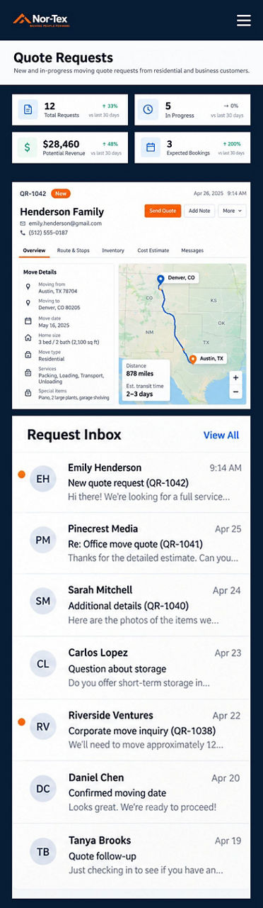 Nor-Tex — the same app on a phone