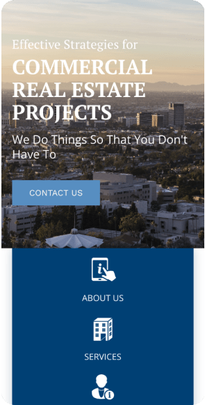 real estate website on mobile