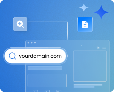 image showing search bar with a domain name