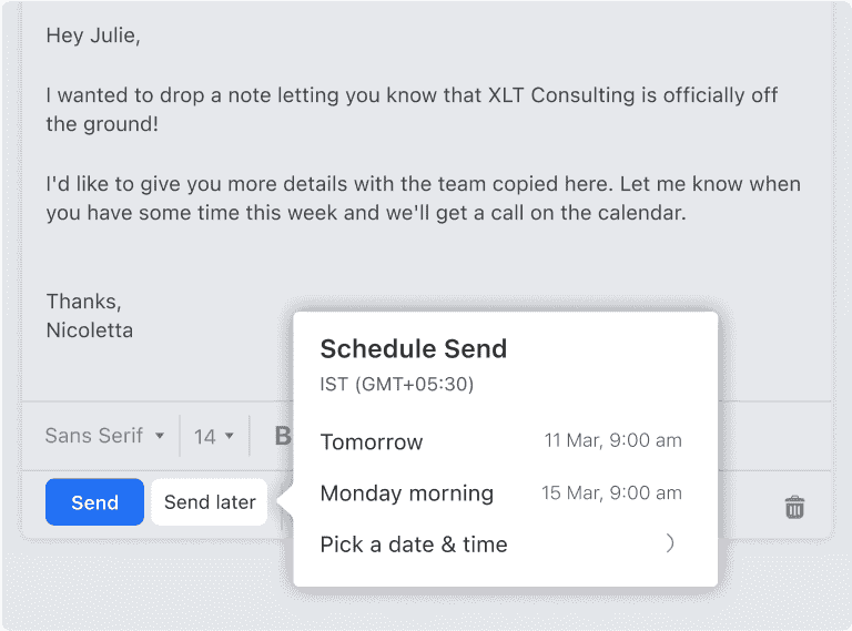 Write Now, Send Later