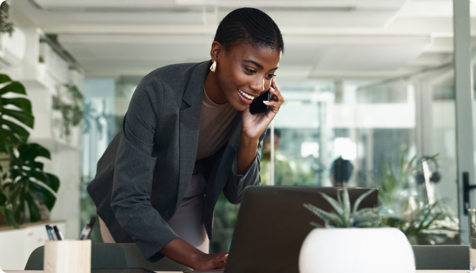 woman on the phone