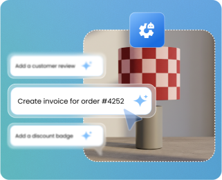 image showing ai prompt to create an order invoice