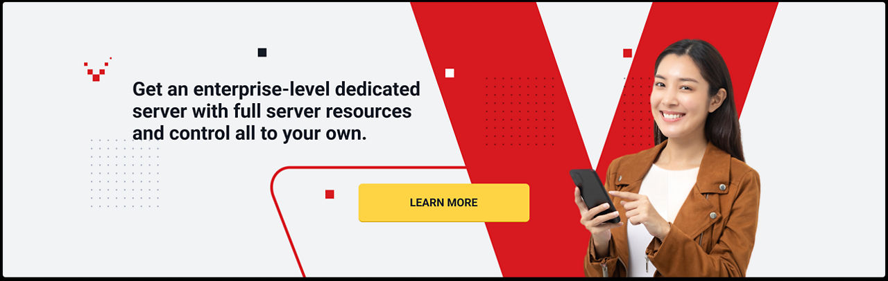 Get an enterprise level dedicated server with full server resources and control all to your own