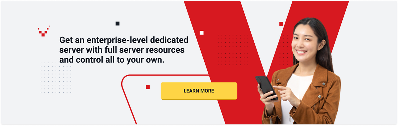 Get an enterprise level dedicated server with full server resources and control all to your own